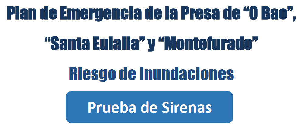 AVISO PRUEBA DE SIRENA PRESAS O BAO, SANTA EULALIA Y MONTEFURADO
