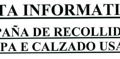 CAMPAÑA DE RECOLLIDA DE ROUPA E CALZADO USADO