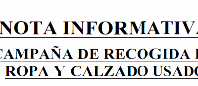 CAMPAÑA DE RECOGIDA DE ROPA Y CALZADO USADO