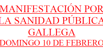 MANIFESTACIÓN EN SANTIAGO DE COMPOSTELA POR LA SANIDAD PÚBLICA