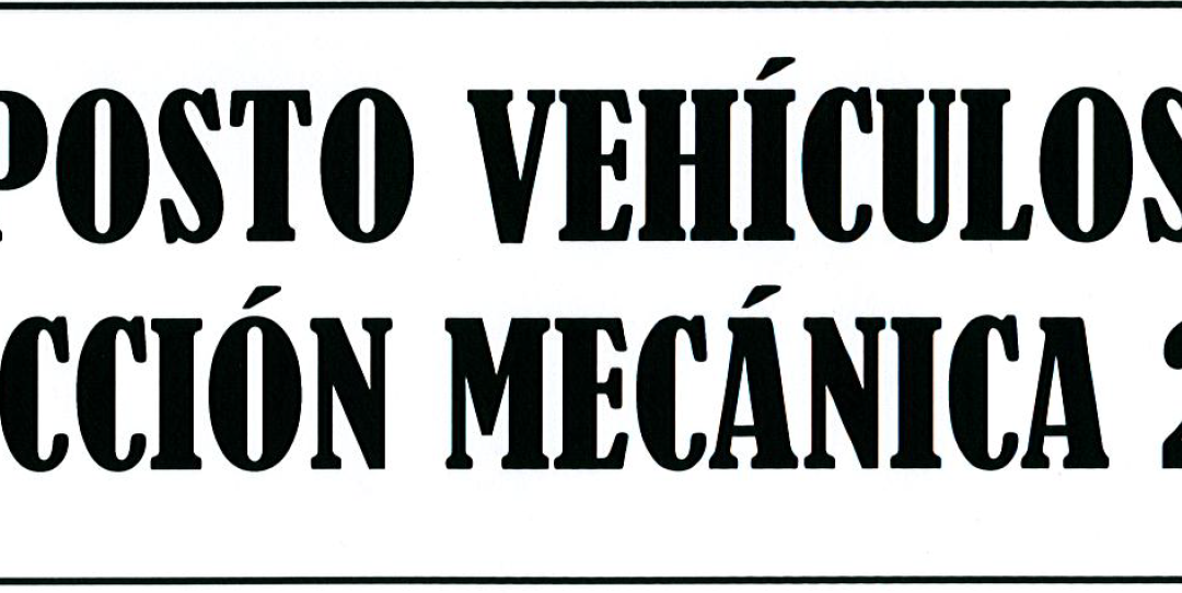 AVISO: COBRAMENTO IMPOSTO VEHÍCULOS DE TRACCIÓN MECÁNICA 2019