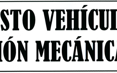 AVISO: COBRO IMPOSTO DE VEHÍCULOS DE TRACCIÓN MECÁNICA 2019