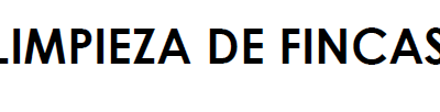 LIMPIEZA DE FINCAS